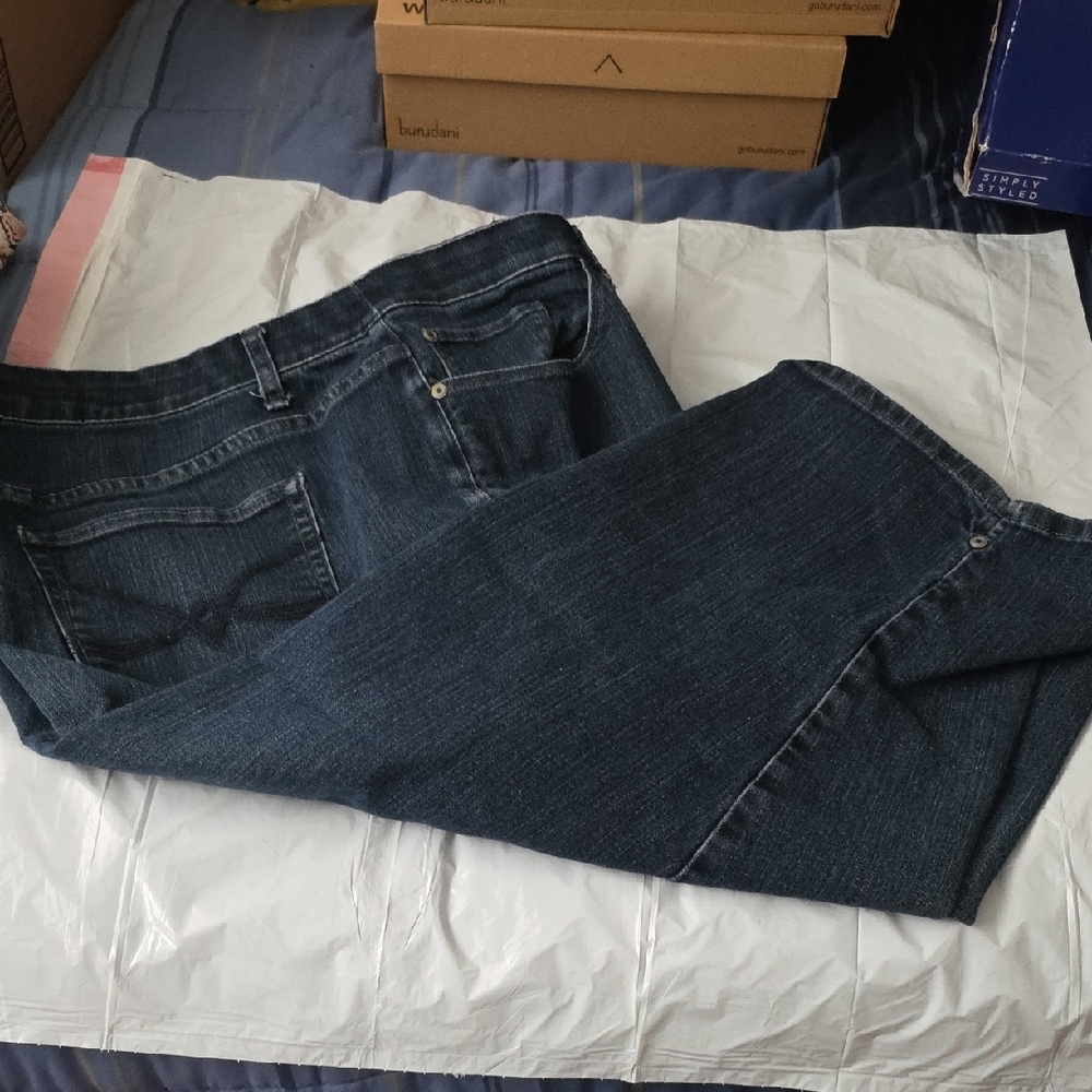 CJ Banks Dark Blue Relaxed Men's Jeans